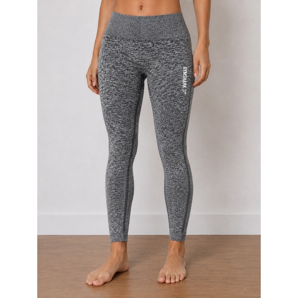 Gymshark Vital Seamless Leggings Gray Marl High Waisted Small S Activewear